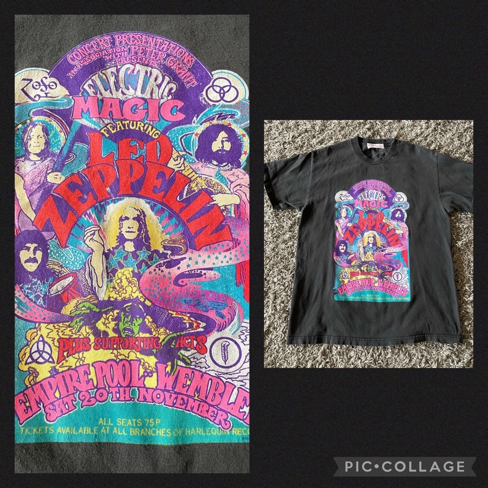 Daydreamer LA For Free People Led Zeppelin Psychedelic Retro Tee T-shirt Size L